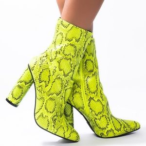 Neon snakeskin boots discount